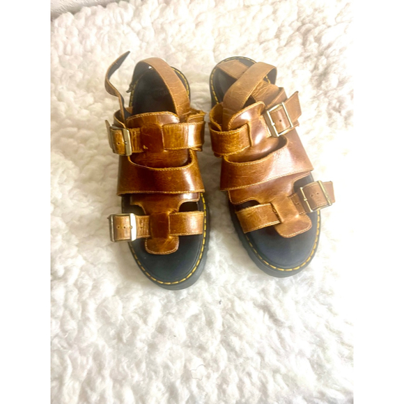 Dr. Martens Ariel Brown Fisherman Sandal Leather Women Size 9 Dr Marten’s Ariel - Picture 1 of 10